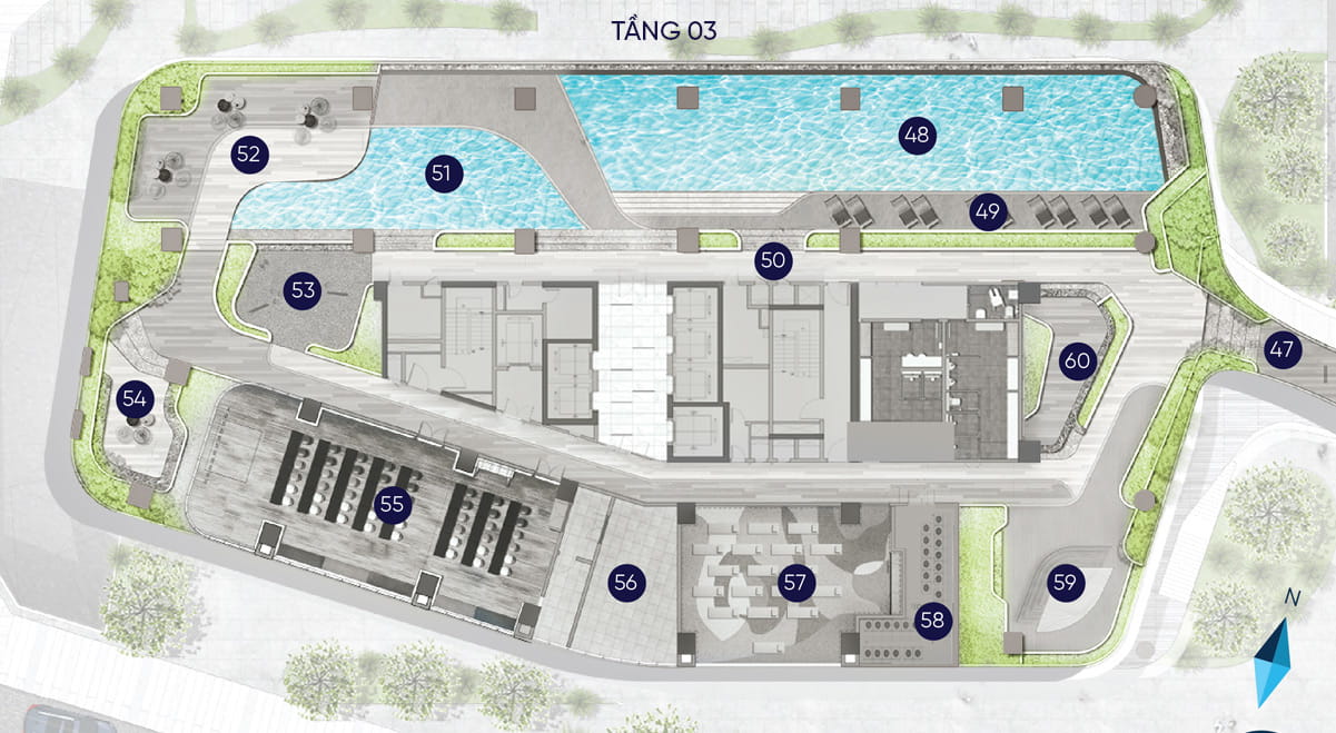 TIỆN ÍCH TẦNG 03 - BLOCK SAND