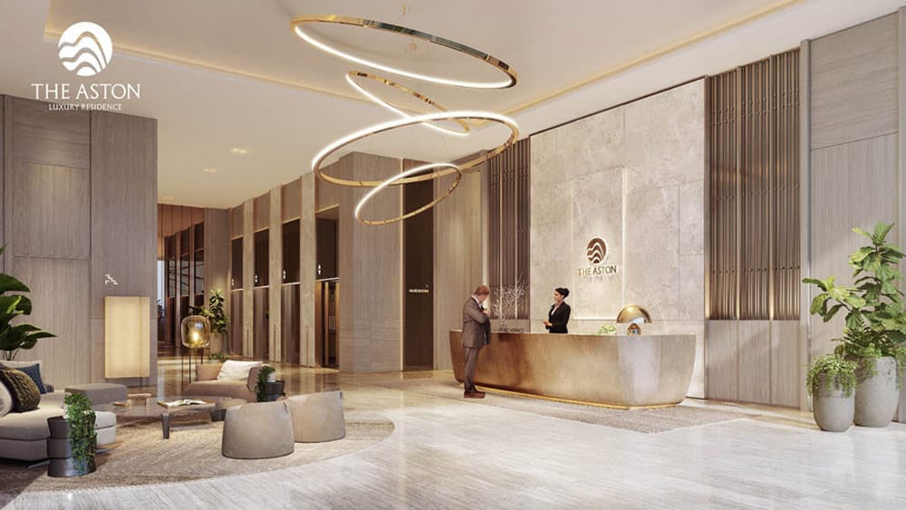 Sảnh đón sang trọng - nơi kết nối những người hàng xóm thành đạt