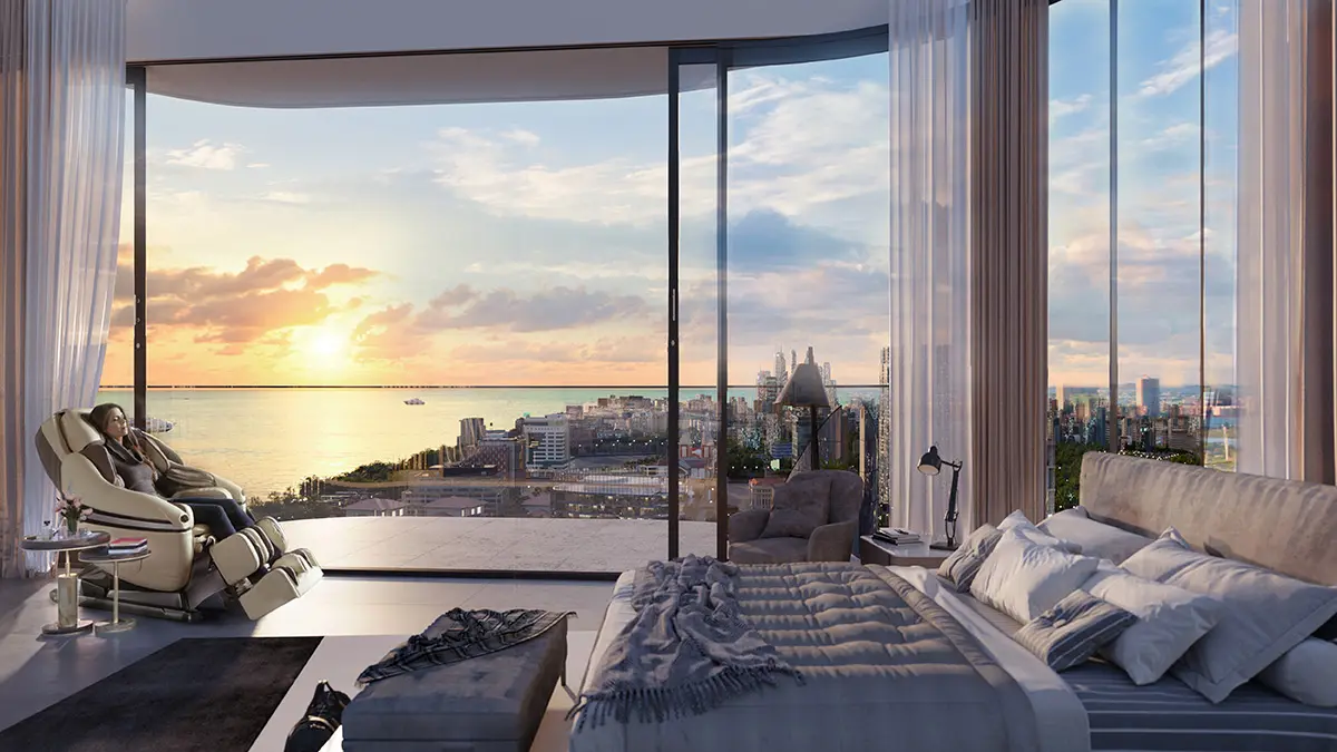 Tầm nhìn ngoạn mục từ căn hộ Welltone Luxury Residence